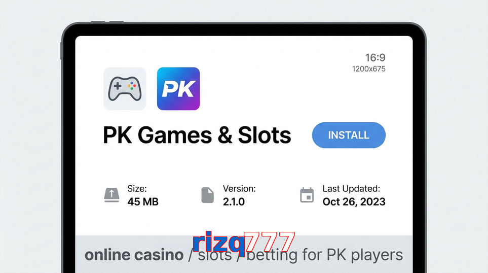 Game list for Rizq777 gameapk section