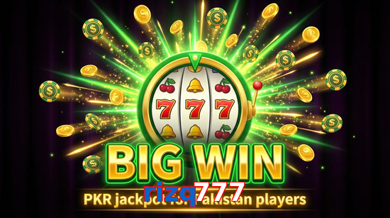 Big win animation on Rizq777 slot game